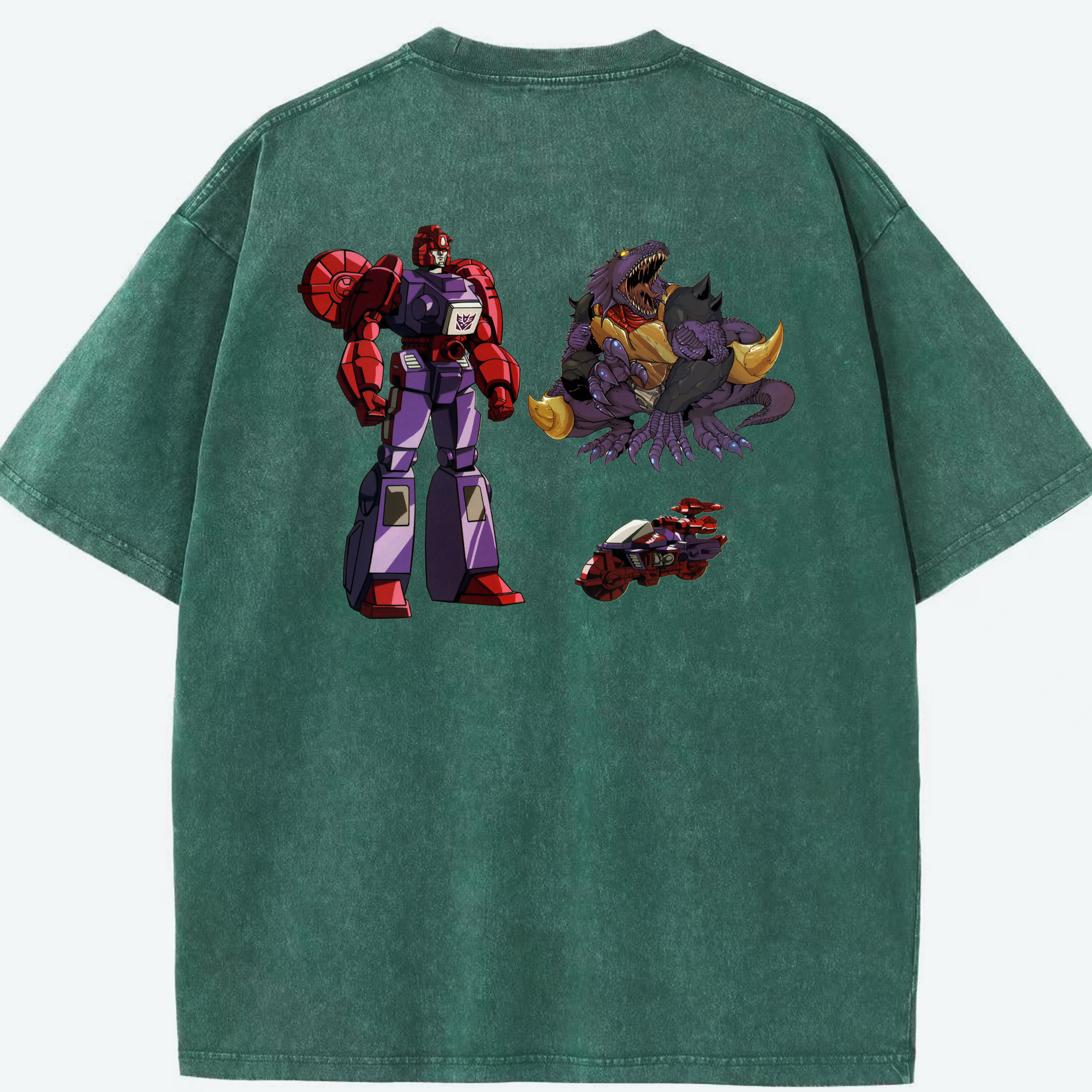 （画像用）  綿100% ヴィンテージ風 半袖Tシャツ（背面プリント）